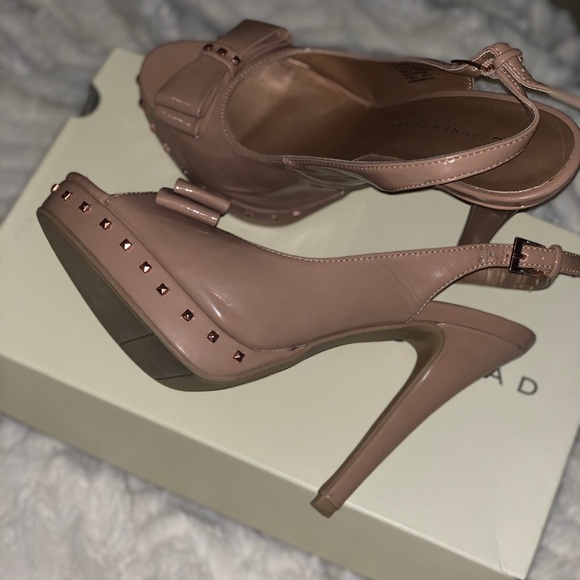 Lauren Conrad (LC) US Size 8 Nude Leather Pumps - Picture 1 of 8